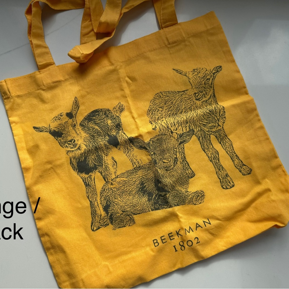 Beekman 1802 Goat Canvas Tote Bag your choice! Brand New - You Choose! - Picture 3 of 5